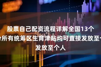 股票自己配资流程详解全国13个省份所有统筹区生育津贴均可直接发放至个人
